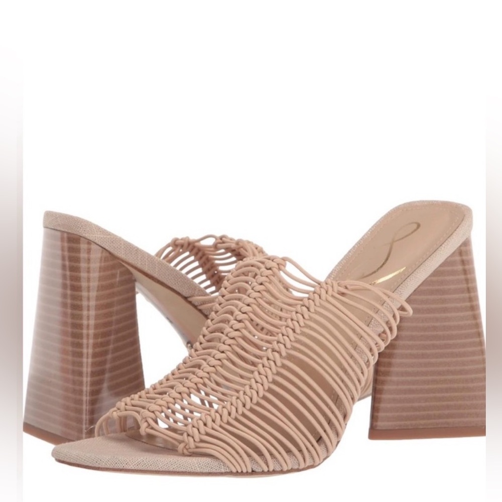 Sam Edelman Laurette Woven Block Heel Mules